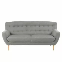 Oswald 3 Personers Sofa, Lysgrå