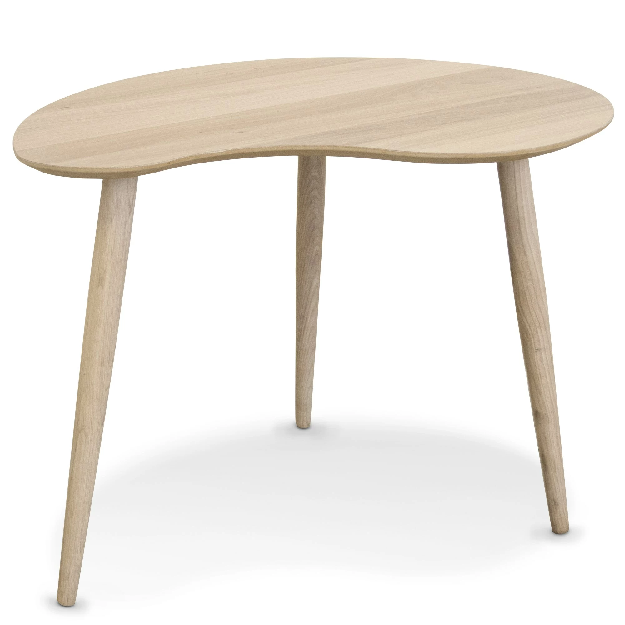 Mikado Dråbeformet Sofabord, Hvidolieret Egefinér 1 Mikado Dråbeformet Sofabord, Hvidolieret Egefinér