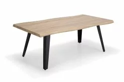 Maris Sofabord, Hvidolieret Egefolie Og Sorte Metalben