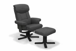 Maribo Lænestol M. Skammel, Antracit Med Sort Stel