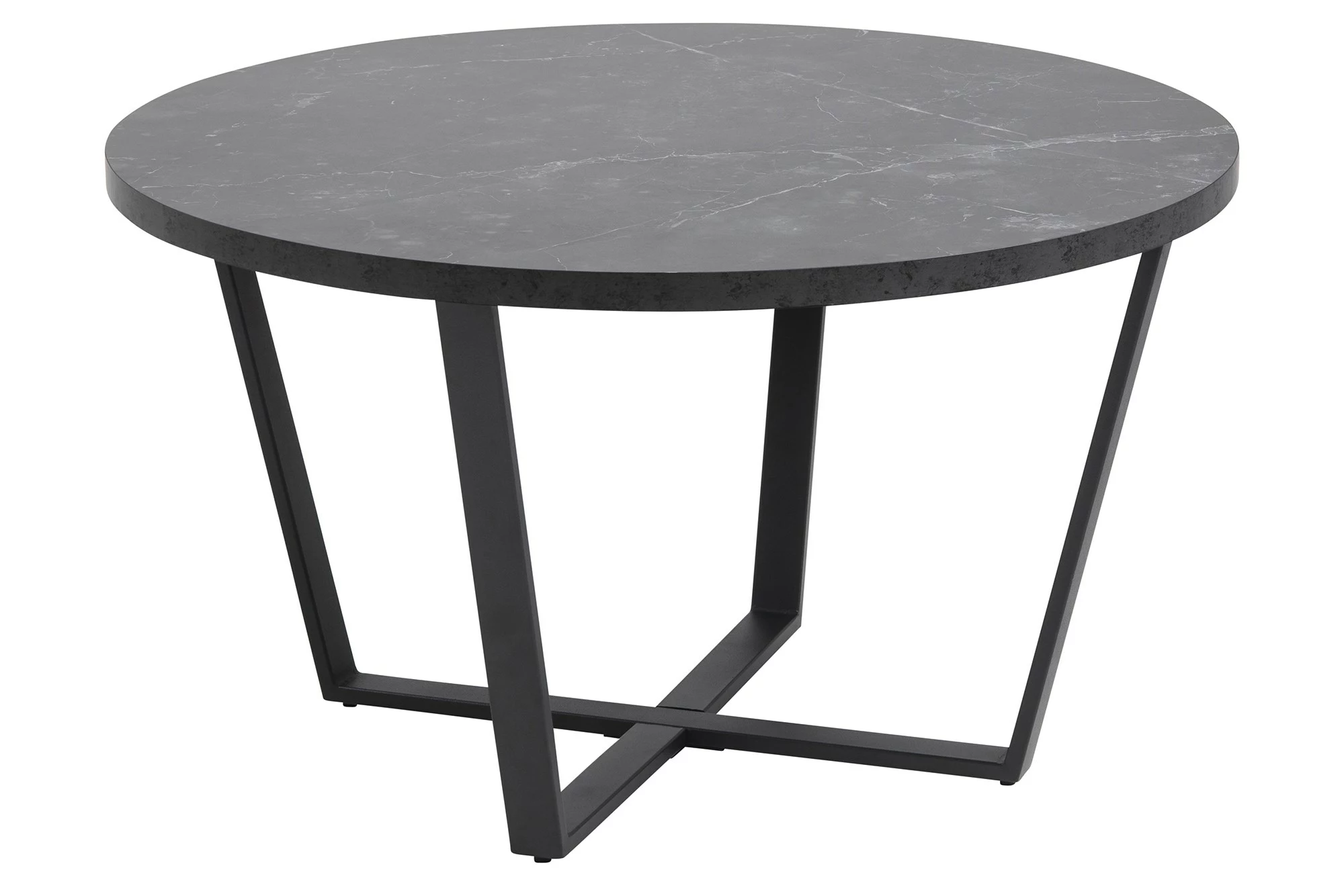 London Sofabord, Marmorprint Og Sort Stel 1 London Sofabord, Marmorprint Og Sort Stel