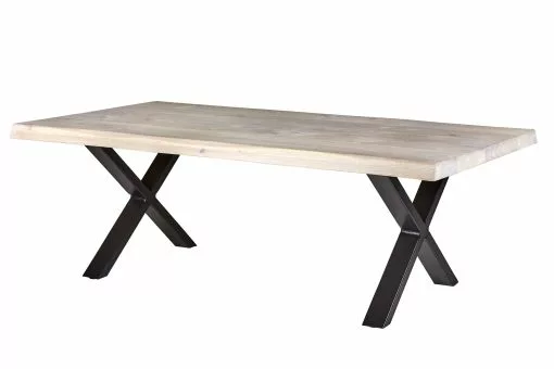 Visborg Sofabord, Hvidolieret Eg M. Sort Stel -Møbelbutik 28791