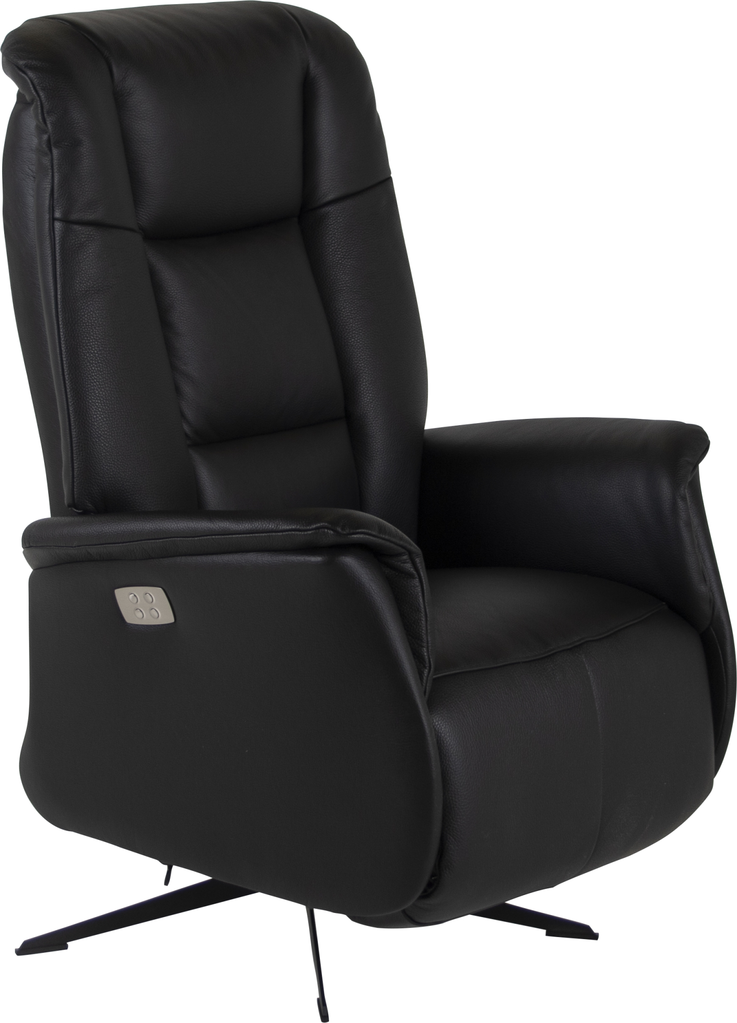 Hazelton Lænestol, Sort Læder 1 Hazelton Lænestol, Sort Læder