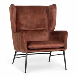 Kun 1 Stk. Tilbage Malo Loungestol, Brændt Orange (Velour)