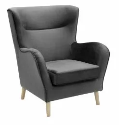 Fremont Stol, Grå Velour