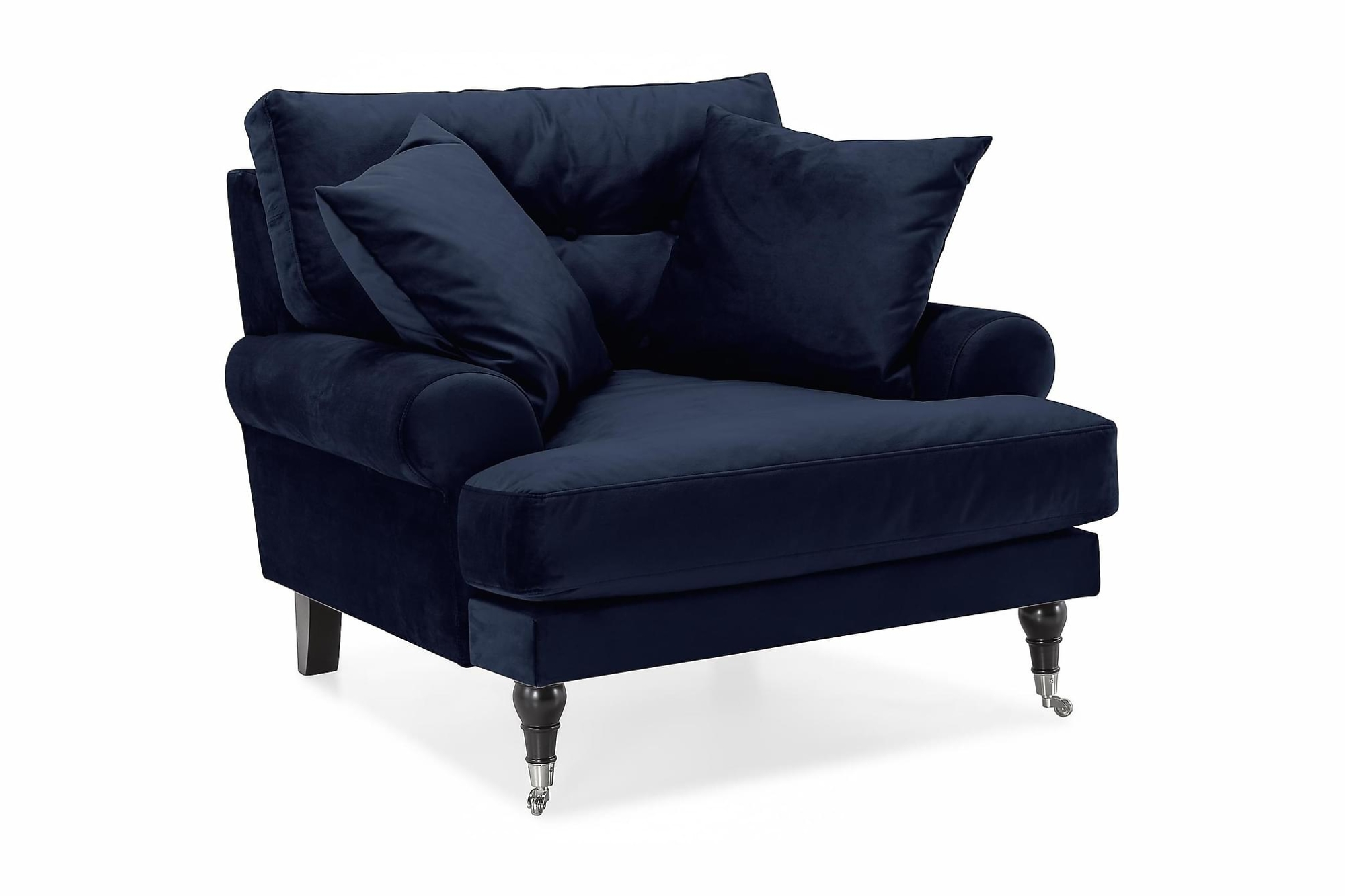 Andrew Lænestol, Blå Velour 1 Andrew Lænestol, Blå Velour