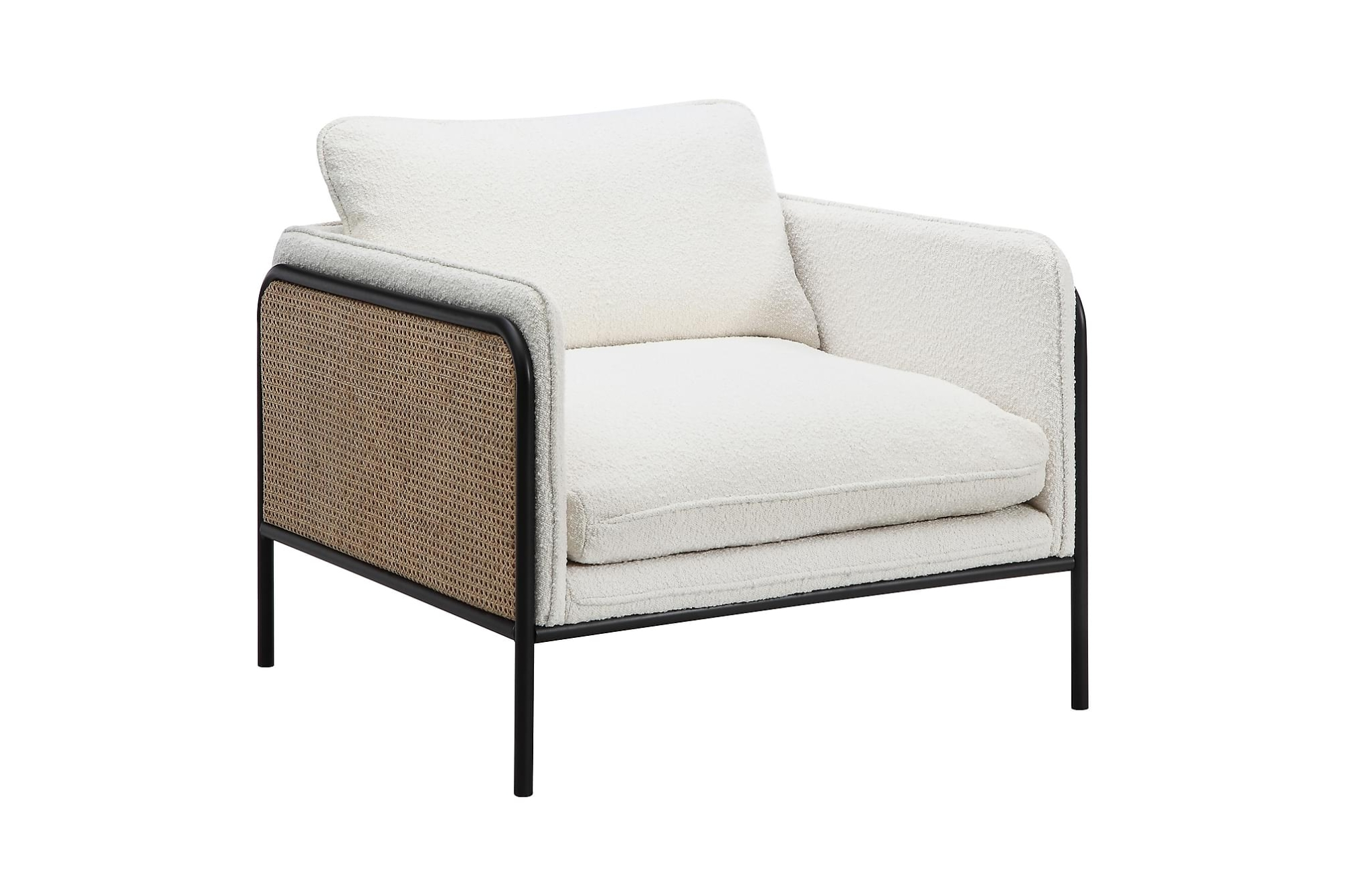 Rotherham Lænestol, Hvid Teddystof 1 Rotherham Lænestol, Hvid Teddystof