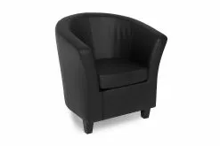 Club Lænestol, Sort Kunstlæder