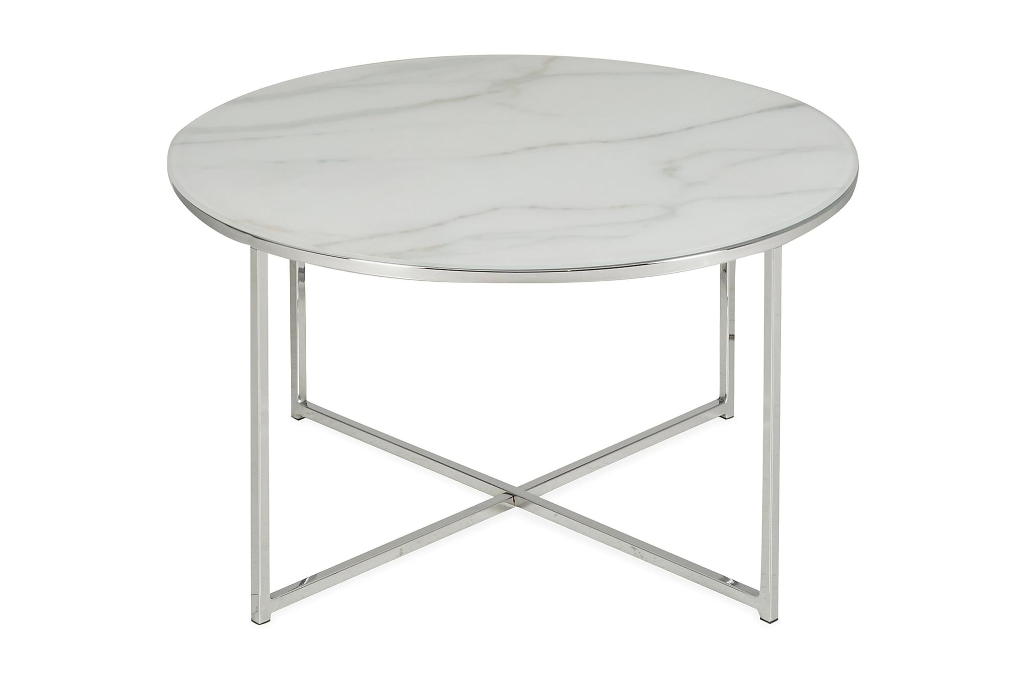 Nelly Sofabord, Hvid Marmor 1 Nelly Sofabord, Hvid Marmor