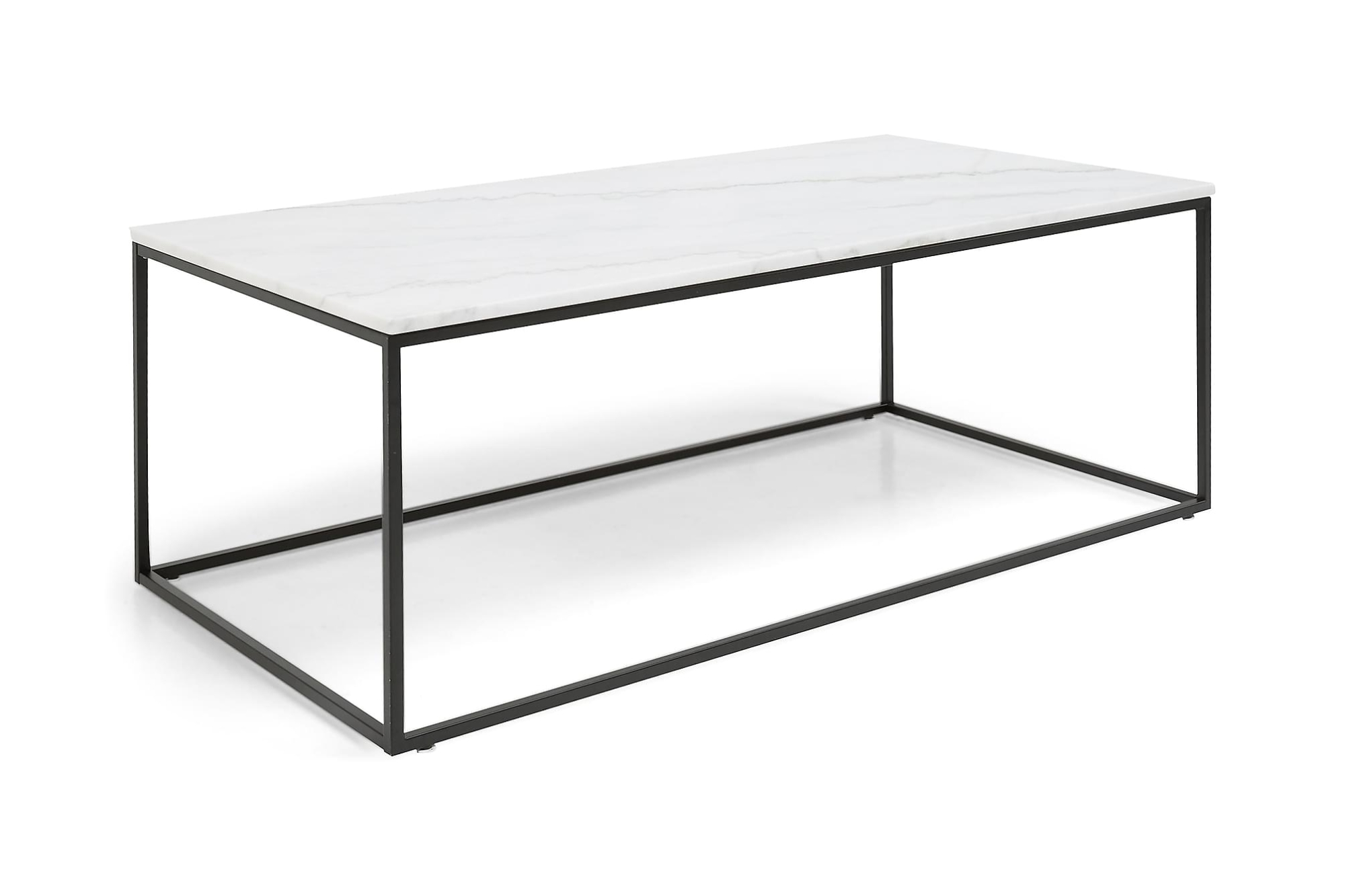 Carrie Sofabord, Hvid Marmor 1 Carrie Sofabord, Hvid Marmor