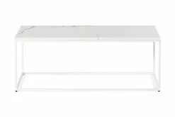 Carrie Sofabord, Marmor M. Hvid Stel