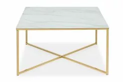 Nelly Sofabord, Marmor/messing