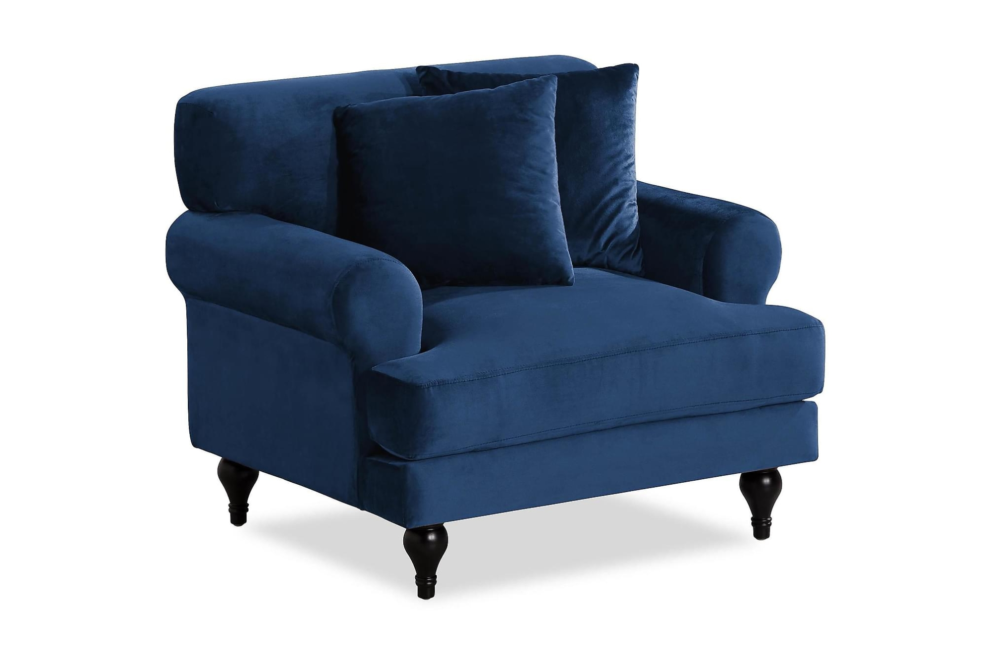 Amanda Lænestol, Blå Velour 1 Amanda Lænestol, Blå Velour