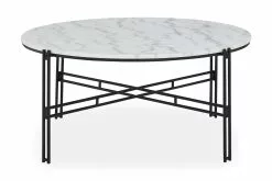 Ponza Sofabord, Hvid Marmor