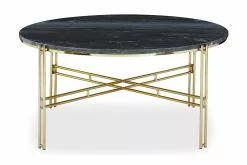 Ponza Sofabord, Grå Marmor/messing