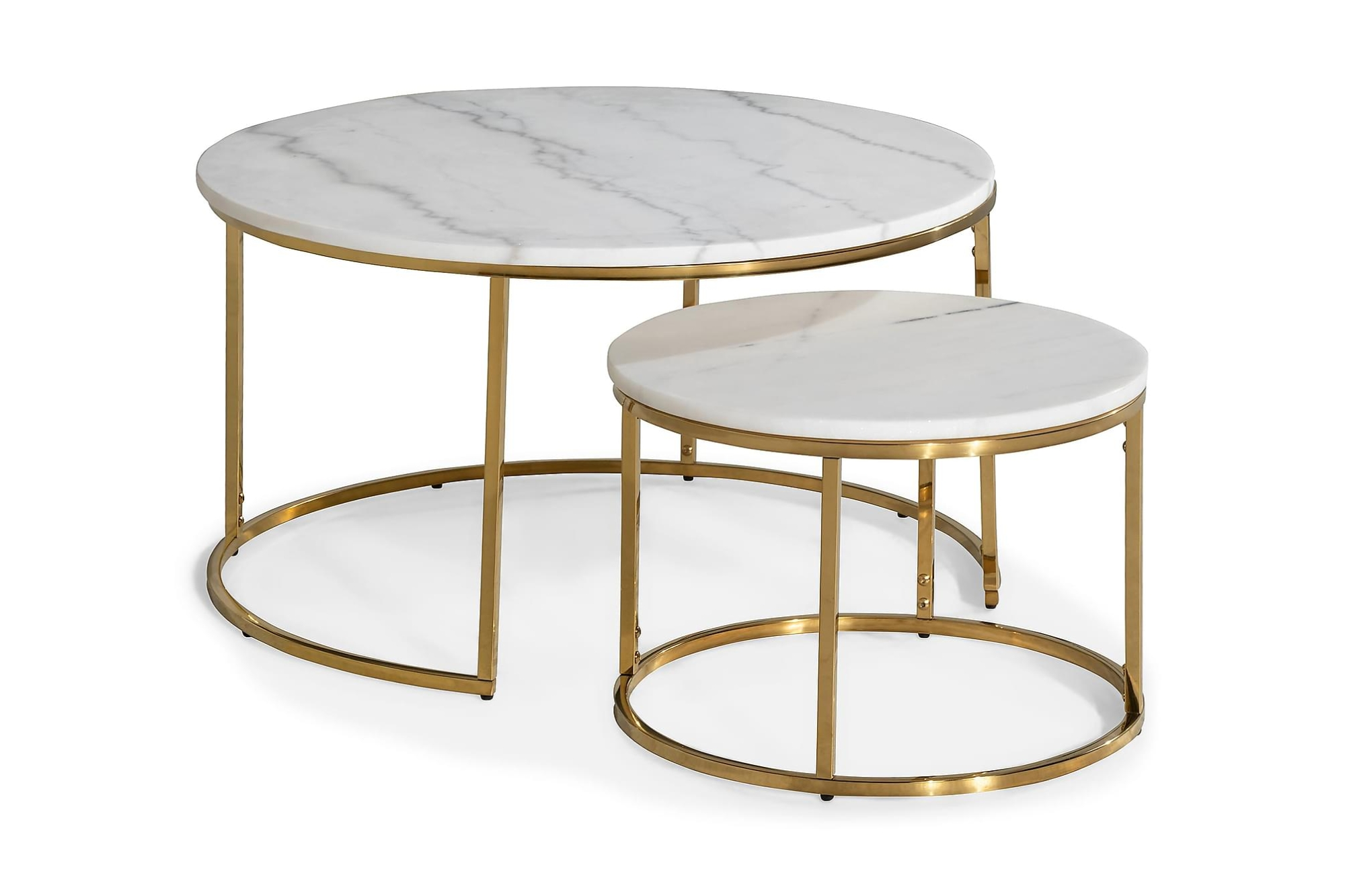 Carrie Indskudsborde, Marmorbord M. Messing Stel 1 Carrie Indskudsborde, Marmorbord M. Messing Stel