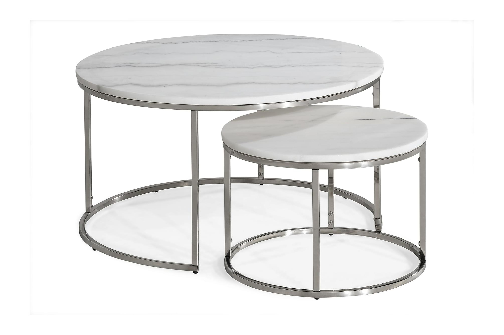 Carrie Indskudsborde, Marmorbord M. Krom Stel 1 Carrie Indskudsborde, Marmorbord M. Krom Stel