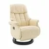 Calgary Reclinerstol, Beige Kunstlæder