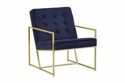 Indy Lænestol, Blå Velour