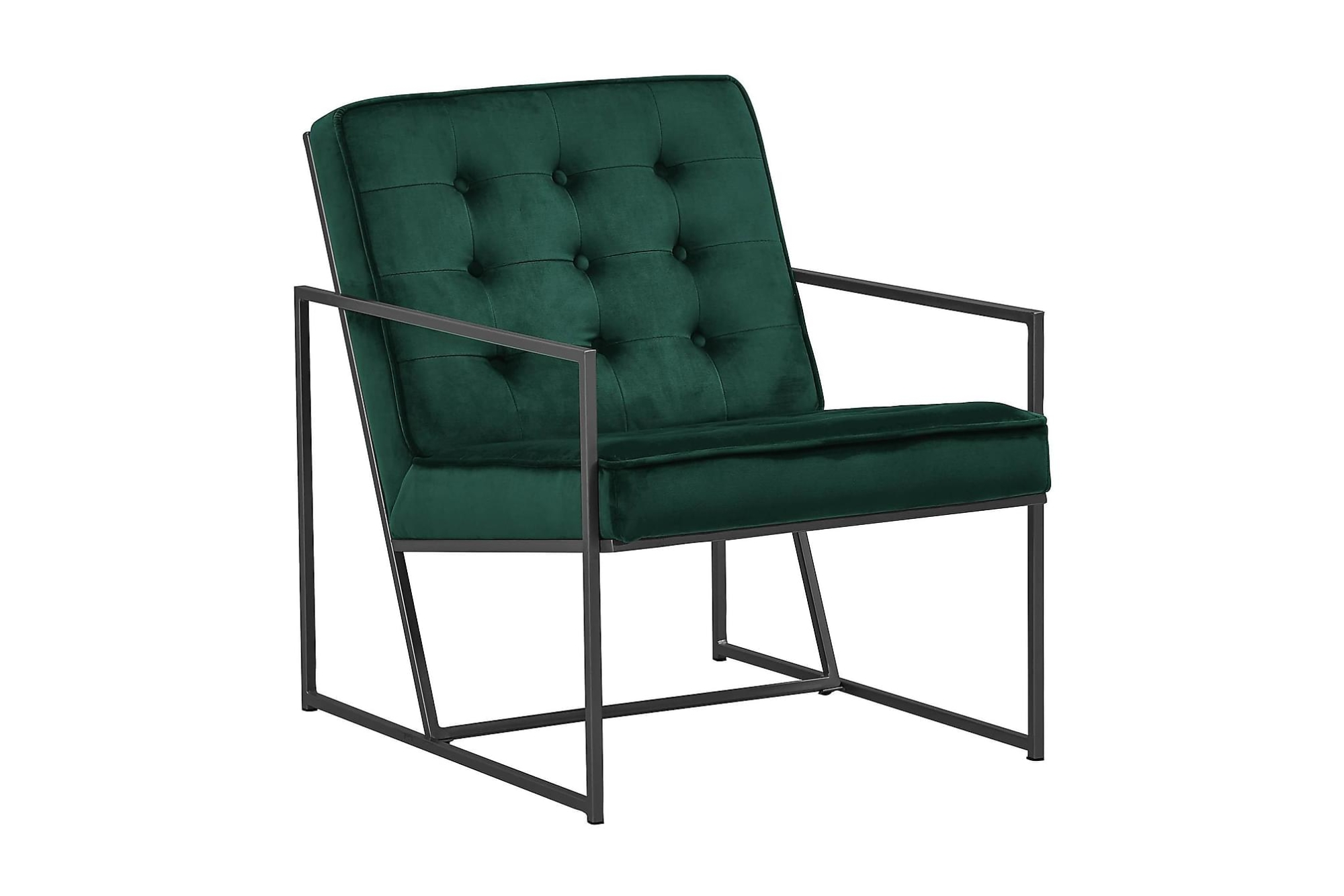 Indy Lænestol, Grøn Velour 1 Indy Lænestol, Grøn Velour