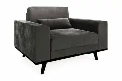 Copenhagen Lænestol, Grå Velour