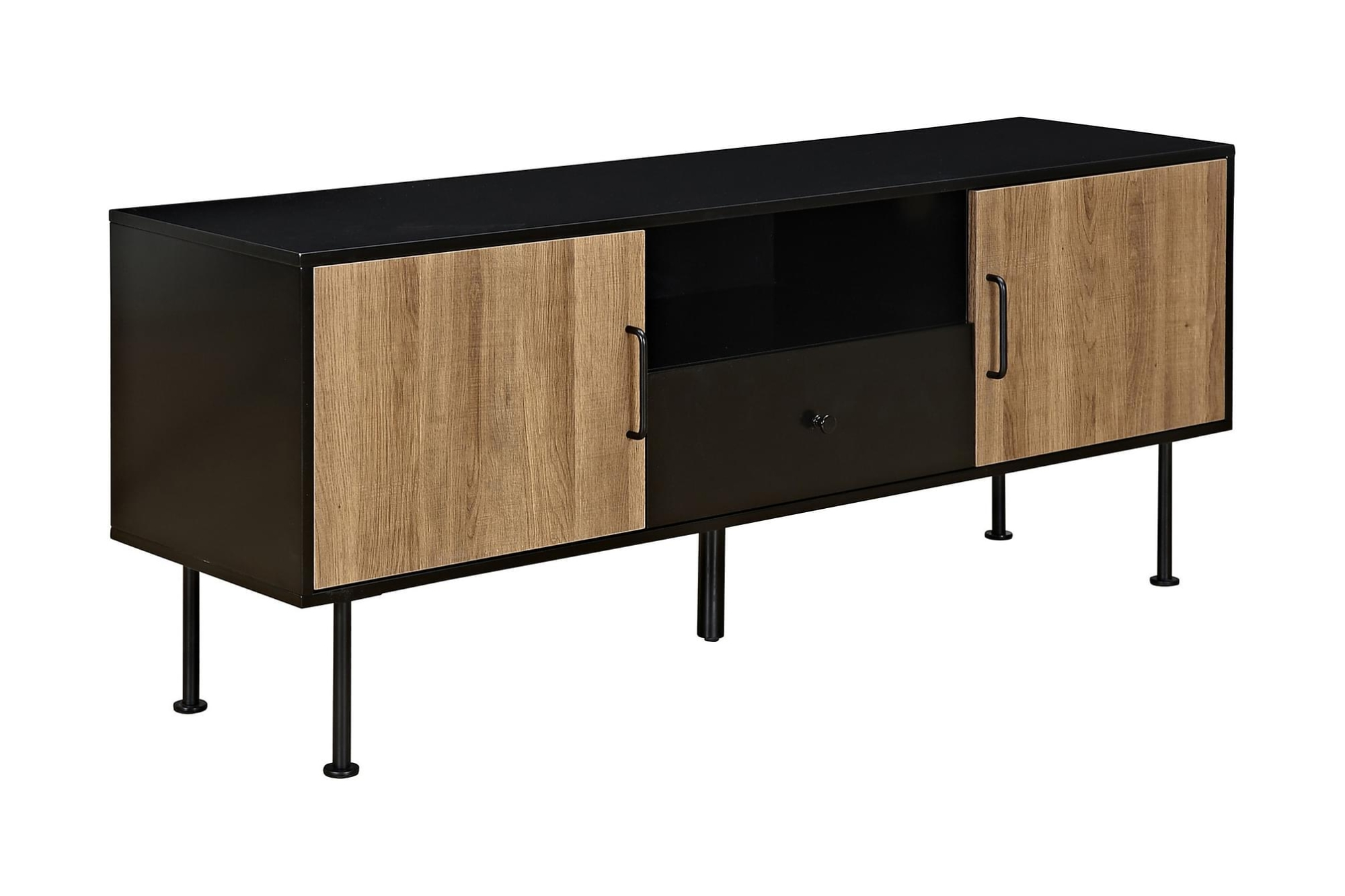 Mossany Tv-bord, Sort 1 Mossany Tv-bord, Sort