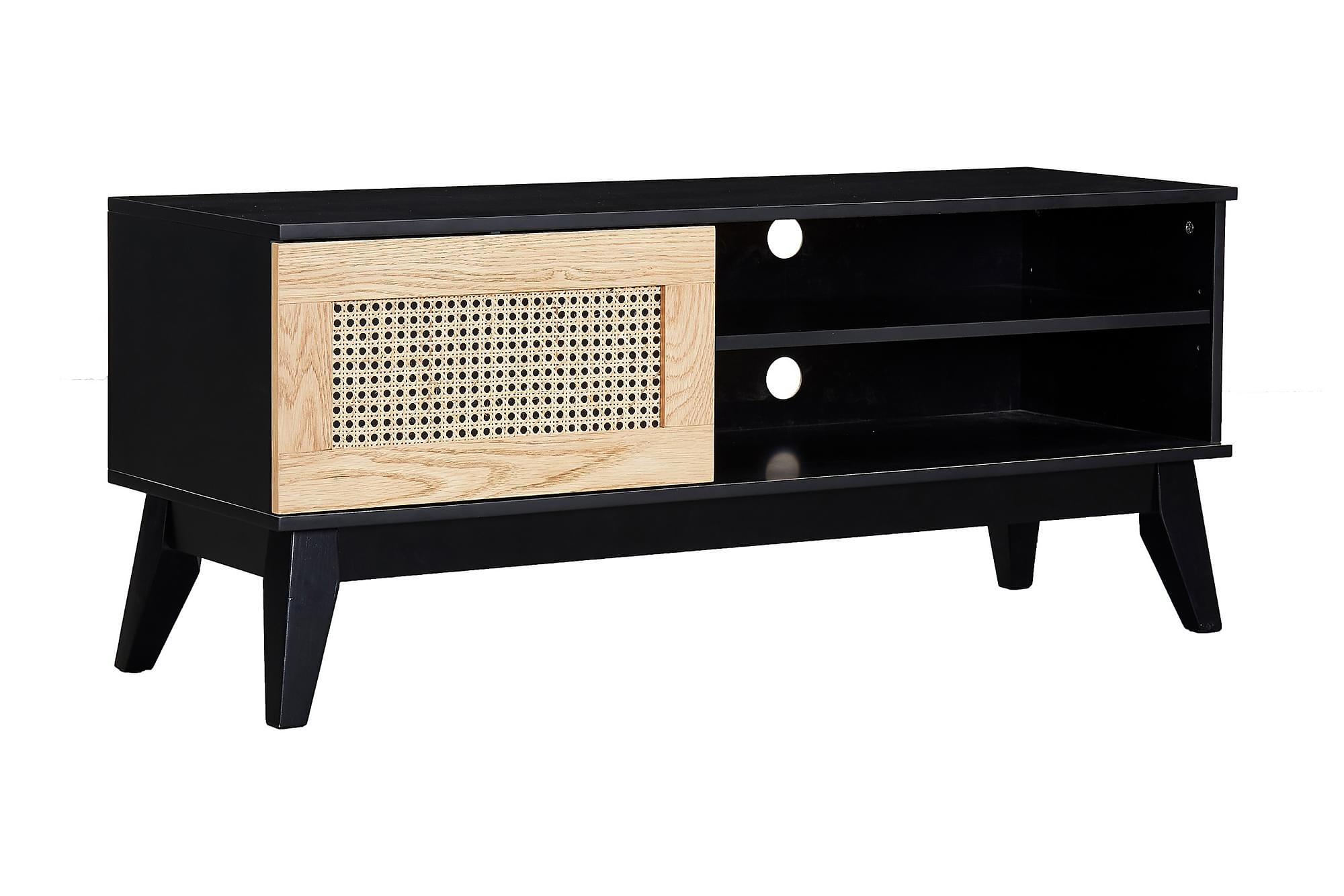 Havenäs Tv-bord, Sort M. Rattan 1 Havenäs Tv-bord, Sort M. Rattan