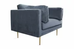 Bloom Lænestol, Grå Velour