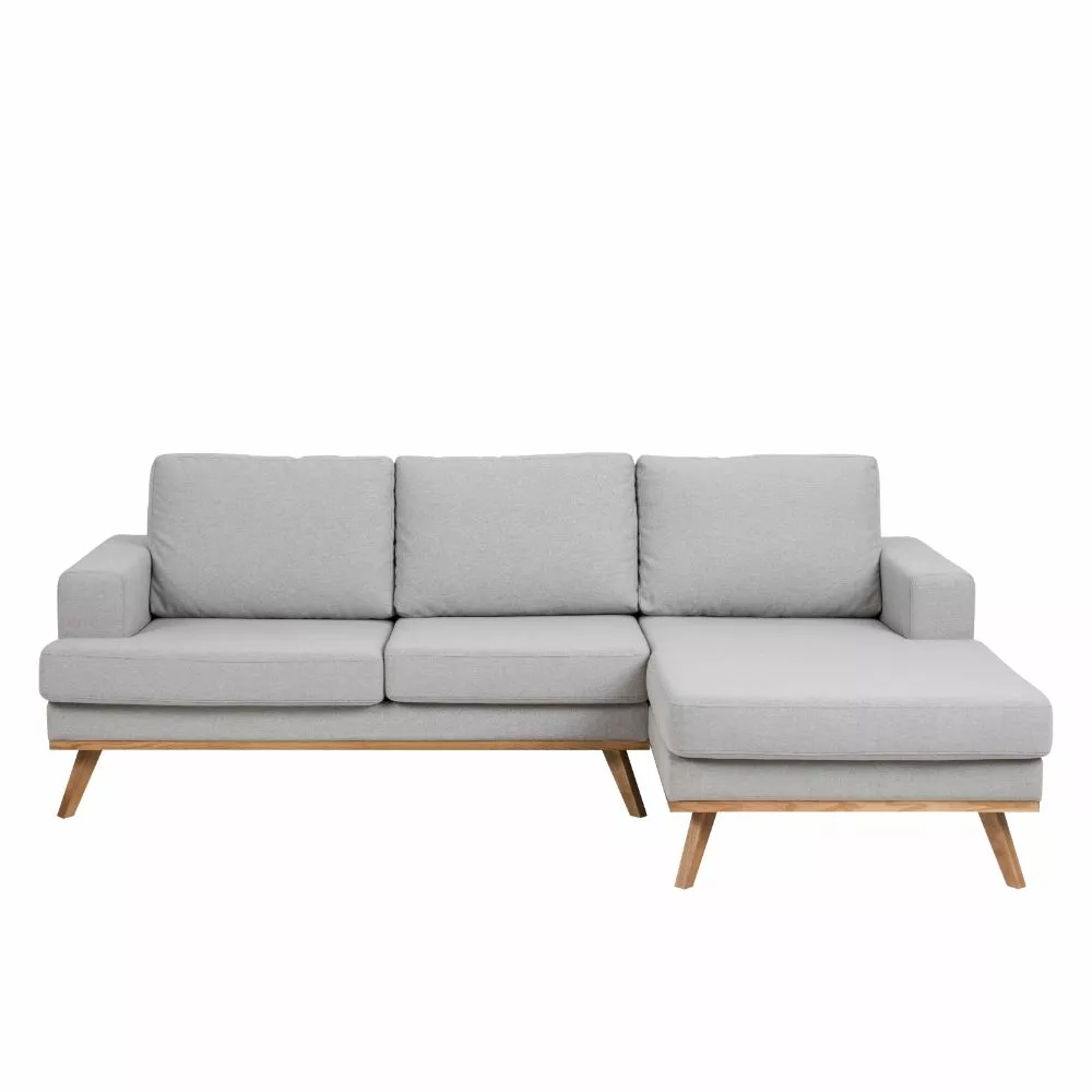 Norwich Chaiselong Sofa Højrevendt, Lysgrå 1 Norwich Chaiselong Sofa Højrevendt, Lysgrå