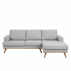 Norwich Chaiselong Sofa Højrevendt, Lysgrå