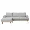 Norwich Chaiselong Sofa Venstrevendt, Lysegrå
