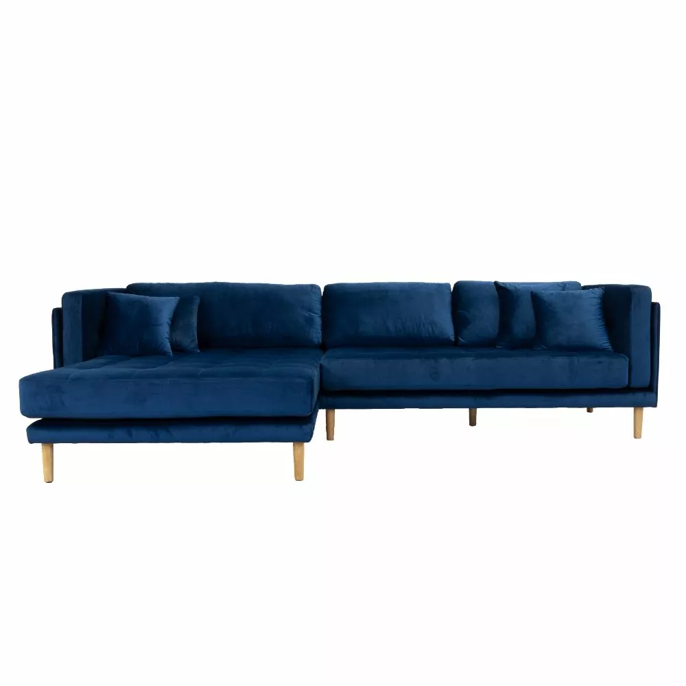 Cali Venstrevendt Chaiselong Sofa, Velour 1 Cali Venstrevendt Chaiselong Sofa, Velour