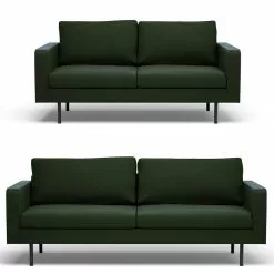 Chicago Sofasæt, Grøn Velour