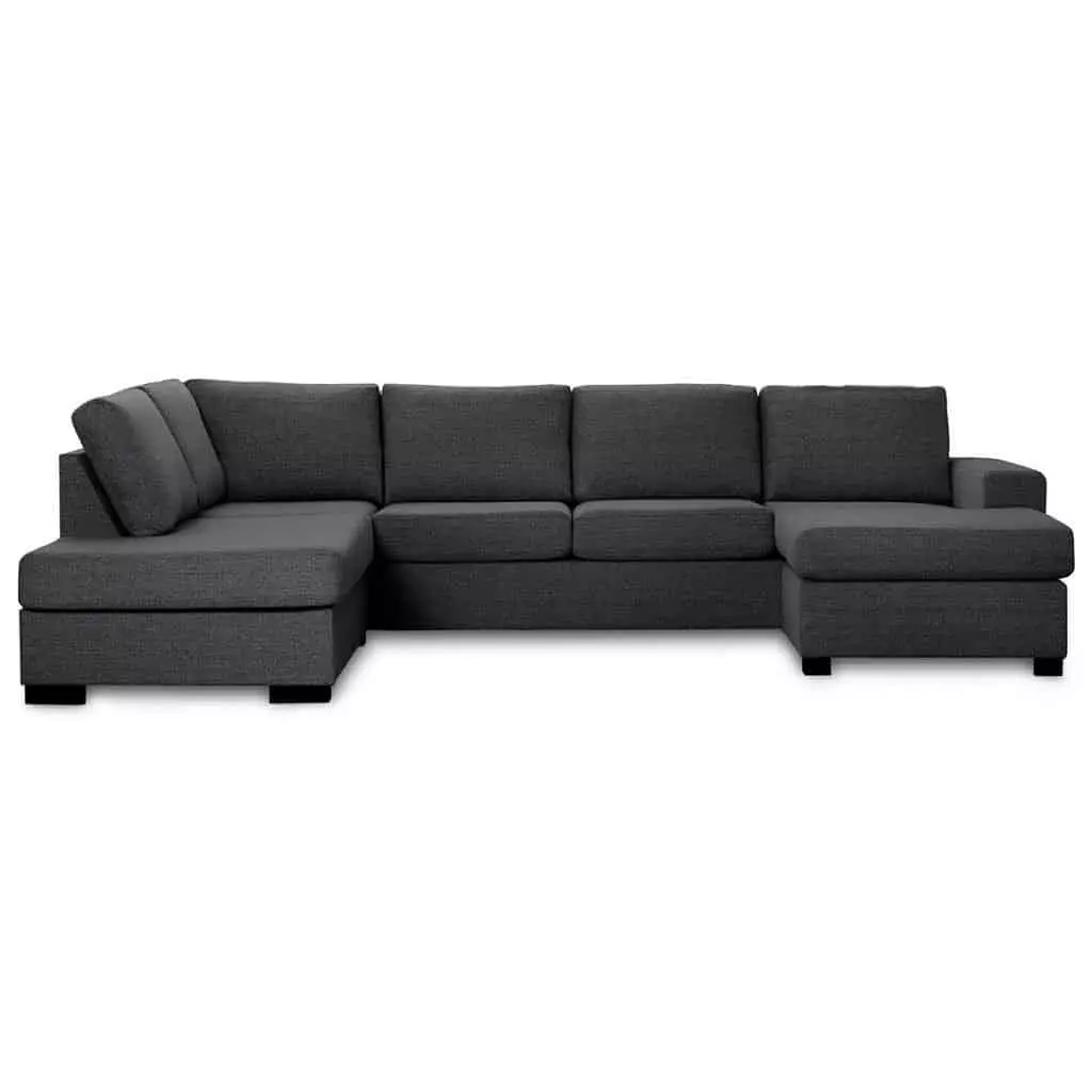 Detroit U-sofa, Mørkegrå Højrevendt 1 Detroit U-sofa, Mørkegrå Højrevendt