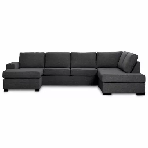 Detroit U-sofa, Mørkegrå Venstrevendt -Møbelbutik d3 antracit