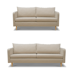 Elvira 2+3 Personers Sofasæt, Beige