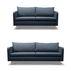 Elvira 2+3 Personers Sofasæt, Blå