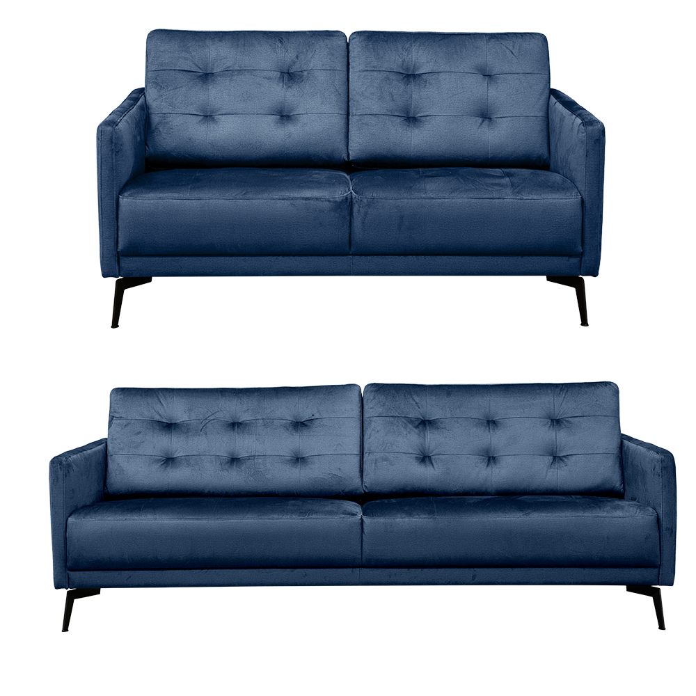 Jakob Sofasæt, Mørkeblå Velour 1 Jakob Sofasæt, Mørkeblå Velour
