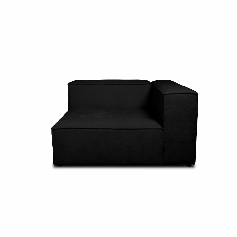 Lissabon Sort Chaiselong, Højrevendt 1 Lissabon Sort Chaiselong, Højrevendt