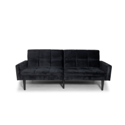 Ophelia Velour Sovesofa, Sort
