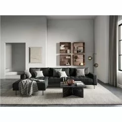 Rouge XL Chaiselongsofa Venstrevendt, Velour