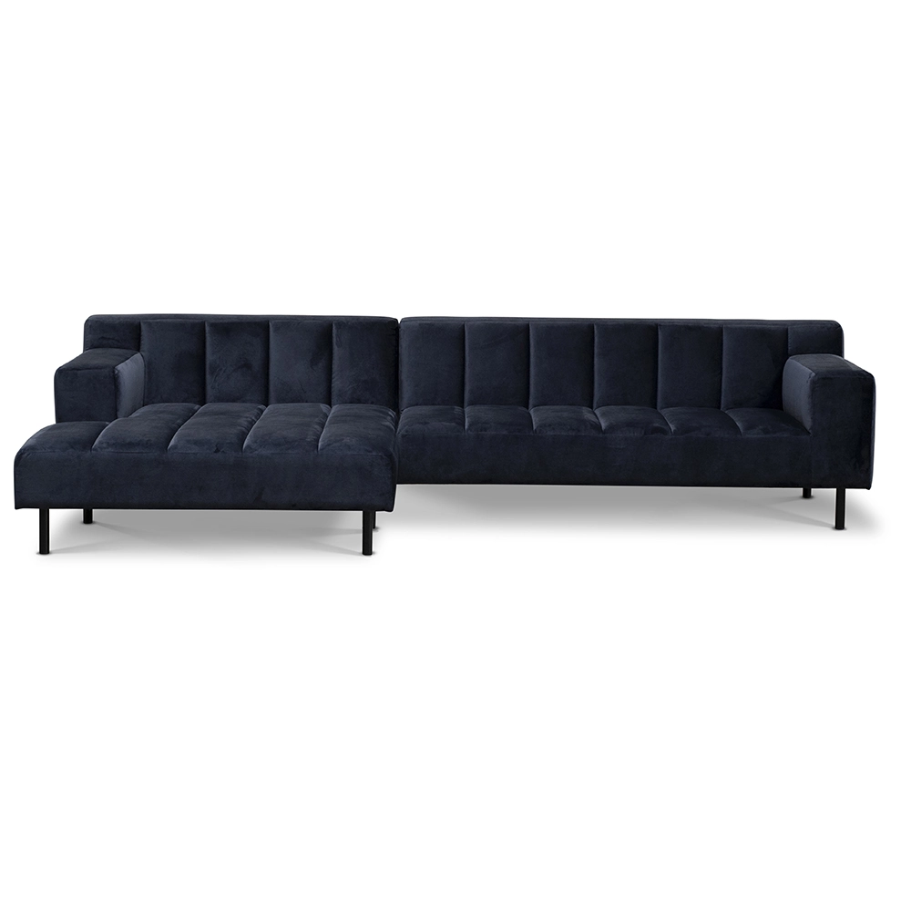 Wave Venstrevendt Chaiselongsofa, Velour 1 Wave Venstrevendt Chaiselongsofa, Velour